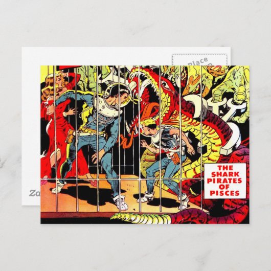 宇宙戦士がエイリアンSFと戦う ポストカード (正面/裏面)