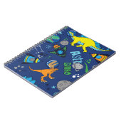 宇宙手描きカラーヴィンテージ船 ノートブック (左側)