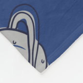 宇宙手描きカラーヴィンテージ船 フリースブランケット (角)