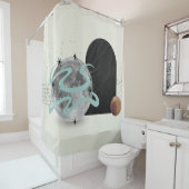 宇宙抽象芸術シャワーカーテン シャワーカーテン (インサイチュ)