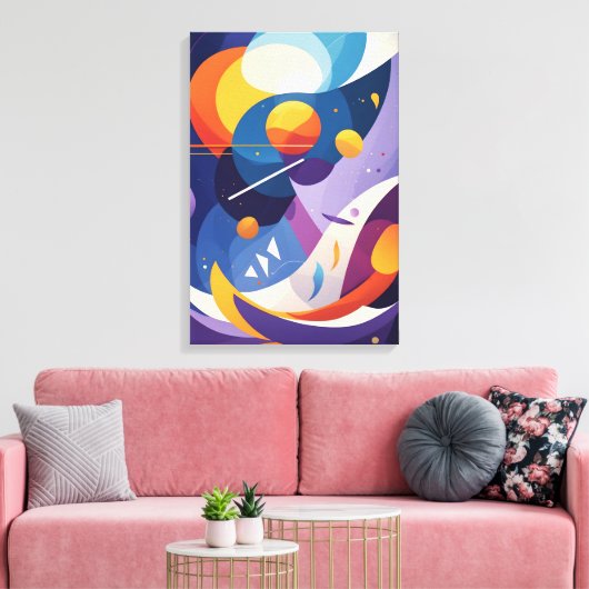 宇宙抽象芸術流 キャンバスプリント (インサイチュ (リビング))