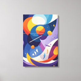 宇宙抽象芸術流 キャンバスプリント