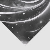 宇宙抽象芸術白黒 薄葉紙 (詳細)