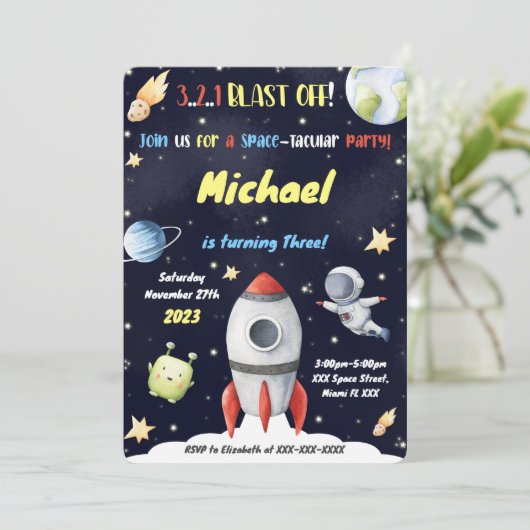 宇宙招待状 招待状 (スタンド正面)