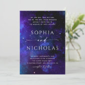 宇宙招待。夜結婚だ。宇宙。星 招待状 (スタンド正面)