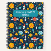 宇宙探査と惑星 バックトゥスクール ノートブック (正面)