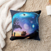 宇宙探査アートワークVoyager宇宙船 クッション (ブランケット)