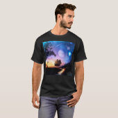 宇宙探査アート ボイジャー探査機 Tシャツ (正面フル)