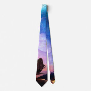 宇宙探査アート Voyager宇宙船 ネクタイ