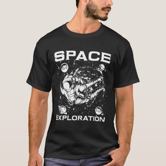宇宙探査星雲太陽の系宇宙コロニ Tシャツ (正面)
