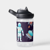 宇宙探査機UFOロケット名の追加 ウォーターボトル (右面)