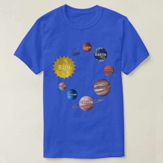宇宙探査科学ファンプレミウ Tシャツ (デザイン正面)