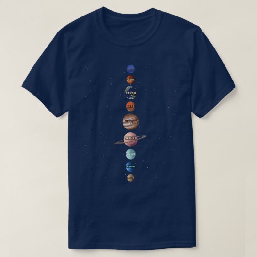 宇宙探査科学ファンプレミウ Tシャツ (デザイン正面)