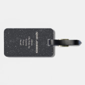 宇宙探査銀河系ユニバーススターパーソナライゼーション ラゲッジタグ (裏面横)