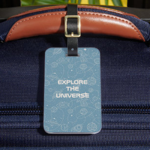 宇宙探査銀河系ユニバーススターパーソナライゼーション ラゲッジタグ