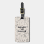 宇宙探査銀河系ユニバーススターパーソナライゼーション ラゲッジタグ (正面縦)