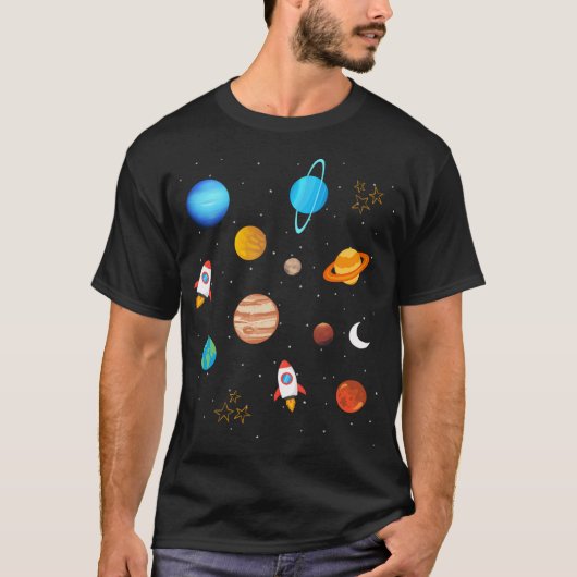 宇宙探査 Tシャツ (正面)