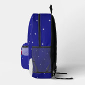 宇宙探検ロケットデザイン プリントバックパック (右)