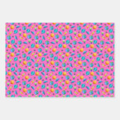 宇宙探検家のピンク ラッピングペーパーシート (正面3)