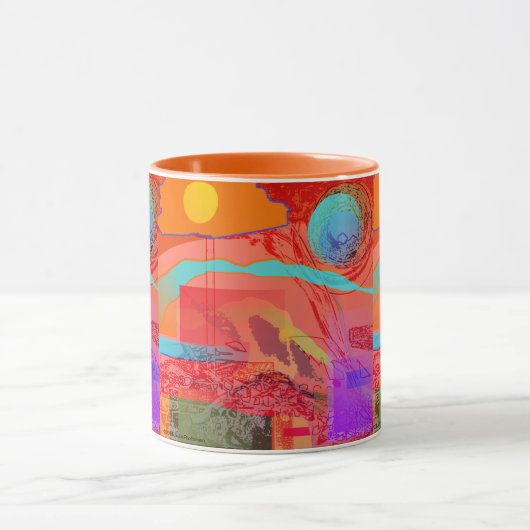 宇宙探検家の信号器のマグ マグカップ (中央)