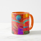 宇宙探検家の信号器のマグ マグカップ (正面右)