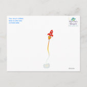 宇宙探検家は郵便はがき感謝していしています ポストカード (裏面)