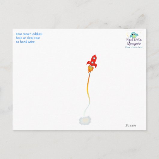 宇宙探検家は郵便はがき感謝していしています ポストカード (裏面)