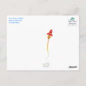 宇宙探検家は郵便はがき感謝していしています ポストカード (裏面)