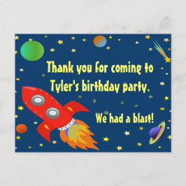 宇宙探検家は郵便はがき感謝していしています ポストカード