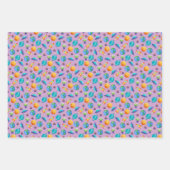 宇宙探検家オンラベンダーパープル ラッピングペーパーシート (正面2)