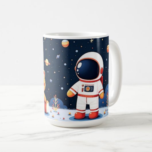 宇宙探検家キッズ宇宙飛行士 コーヒーマグカップ (正面右)