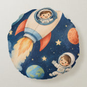 宇宙探検家 ラウンドクッション (裏面)