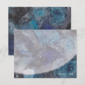 宇宙探検家 感謝のメッセージカード ノートカード (正面/裏面)