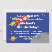 宇宙探検家 招待状 (正面)