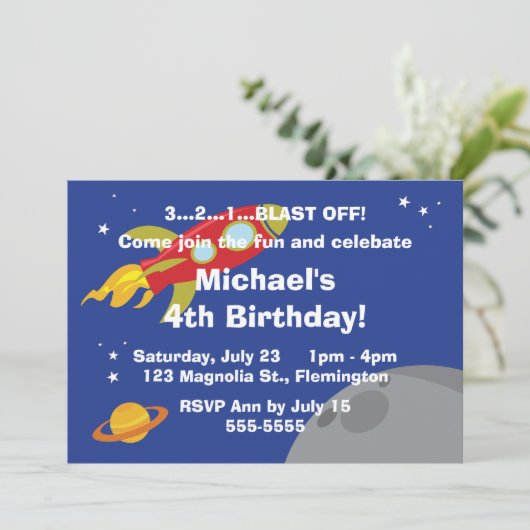 宇宙探検家 招待状 (スタンド正面)