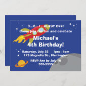 宇宙探検家 招待状 (正面/裏面)