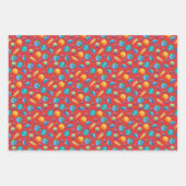 宇宙探検隊オン赤 ラッピングペーパーシート (正面)