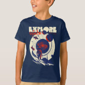 宇宙探検 - コズミック宇宙飛行士 Tシャツ (正面)