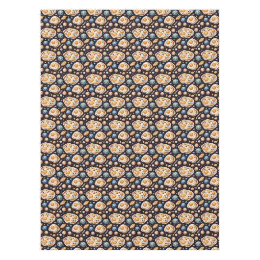 宇宙揚げ卵 テーブルクロス (正面)