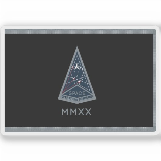 宇宙操作コマンドのフラグ シール (正面)