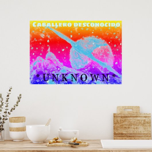 宇宙放浪無名映画ポスターアートプリント ポスター (キッチン)