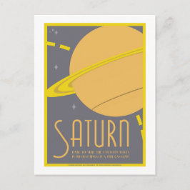 宇宙旅行はがき – 土星 ポストカード
