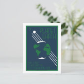 宇宙旅行はがき – 地球 ポストカード (スタンド正面)