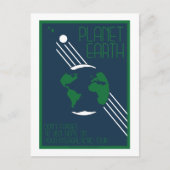 宇宙旅行はがき – 地球 ポストカード (正面)