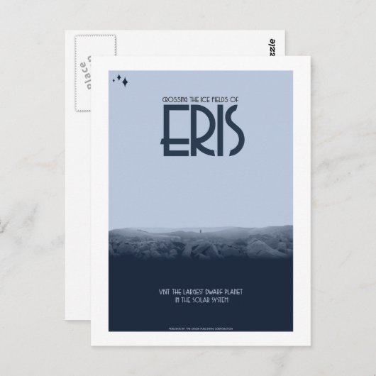 宇宙旅行はがき – Eris ポストカード (正面/裏面)