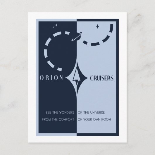 宇宙旅行はがき – Orion Cruisers ポストカード (正面)