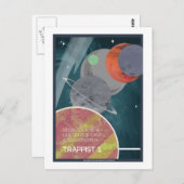 宇宙旅行はがき – Trappist 1 ポストカード (正面/裏面)