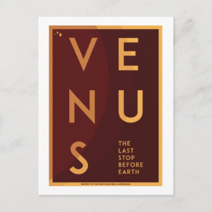 宇宙旅行はがき – Venus ポストカード