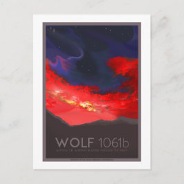 宇宙旅行はがき – Wolf 1061b ポストカード