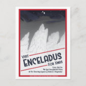宇宙旅行クリスマスポストカード – Enceladus シーズンポストカード (正面)